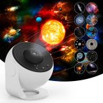Planetárium, nočný projektor, ktorý zobrazuje 12 rôznych typov galaxií, súhvezdí a planét